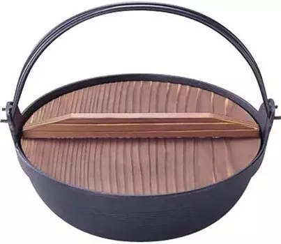 Iwachu Furusato Deep Type Black Inner Diameter IH Nanbu Ironware 21108 Кастрюля, 21, Обожженная, 21 см, Совместимая, чёрный