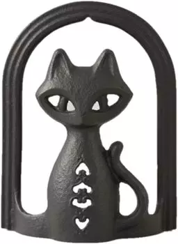 Iwachu Letter Stand Cat Черный корпус Размер x 5 x 14 29600 Nanbu Tekki (см) 10,5 (ЧАС)