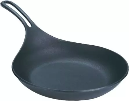 Сковорода Iwachu Omelette 24 черная запеченная внутренняя IH совместимая Nambu Ironware 24601 диаметр 23,5 см чёрный
