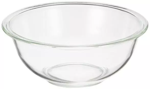 iwaki KBC325 Стеклянная миска с внешним диаметром, жаропрочная, круглая, 25 см, 2,5 л