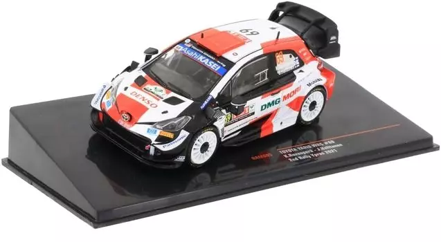 Ixo Yaris WRC Mini Car GR YARIS Rally Ypres 2021 3-е место Калле Йонне Халттунен 1/43 Рованперя, #69 [Предмет] белый