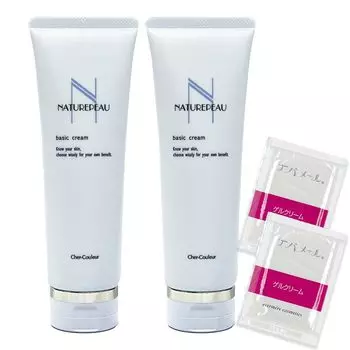 из 2 с Shell Couleur Nature Pow Genuine Cosmetics Базовый очищающий крем 130 г x 2 флакона гель-крем пакет 3 г x 2 набора [Бонус за набор] +