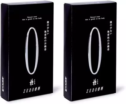 из Okuno Seimeido ZERO Zero Incense Black 130g Black Slight Smoke Cancen Unscented [Набор 2] (крайность) (Низкий дым) чёрный