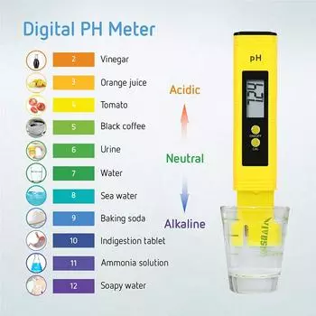 Измеритель pH и TDS-метр, цифровой тестер качества воды 0-14, тестер pH-метра 0-9990PPM TDS&EC, ЖК-дисплей, индикатор чистоты воды PPM, аквариумный фильтр