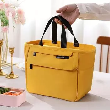Изолированная коробка для завтрака Bento, термосумка, большая емкость, сумки для хранения еды на молнии, контейнер для женщин, сумки-холодильник для путешествий, сумки для пикника