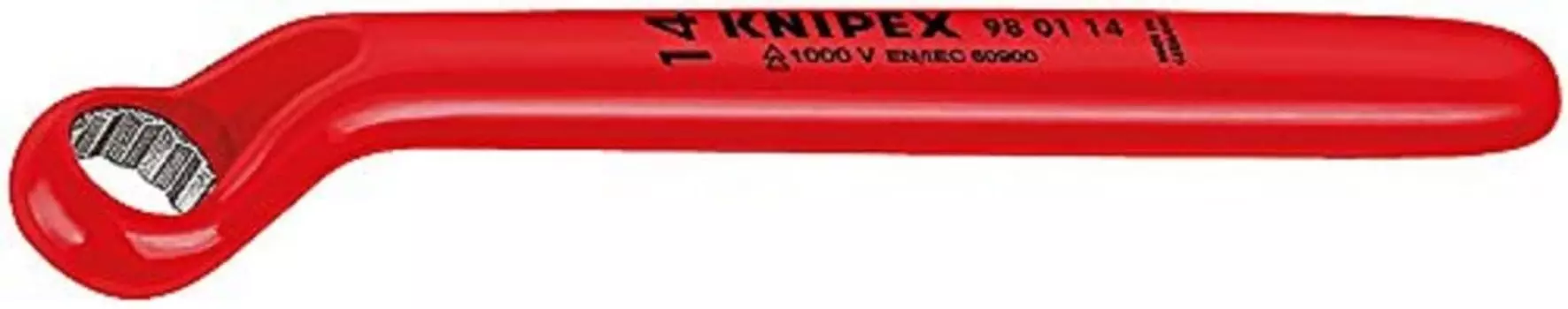 Изолированный торцевой ключ KNIPEX 8 мм 980108 односторонний красный