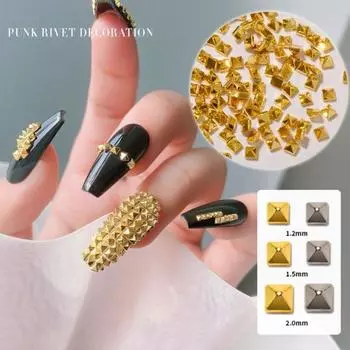 Изысканная заклепка для ногтей Creative Bright M золотистый