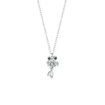Изысканное и свежее ожерелье в виде золотой рыбки для женщин, легкое, роскошное и небольшое, высококачественный дизайн, цепочка-воротник Sense