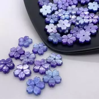 Изысканные бусины в форме цветка ручной работы, 12 мм, изысканные, 50 шт./упак., хрустальное стекло для изготовления ювелирных изделий, ручные аксессуары «сделай сам» 1