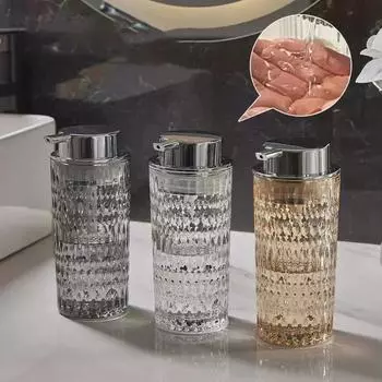 Изысканный стеклянный флакон для мыльного раствора, декор для дома, флаконы для шампуня, лосьона, флакон для геля для ванны в отеле, диспенсер для аксессуаров для ванной комнаты