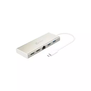 j5create USB-C Mini Dock — концентратор Type C с 2X HDMI, 2X USB 3.0, Ethernet, Power Delivery 2.0 (JCD381)