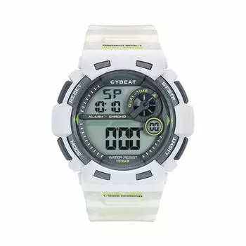 [J-Axis] Sports Watch 10 ATM Water Resistant Digital Watch ACY14-W Men s White