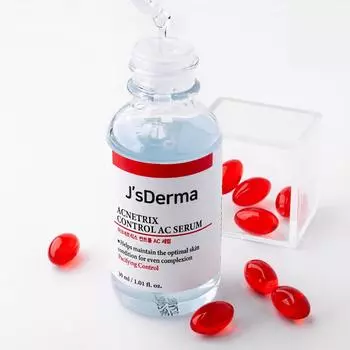 J sDerma Acnetrix Control AC Serum 30 мл, Антивозрастной, Увлажняющий, Корейская косметика, Kbeauty, образец