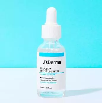 J sDerma Hydglow Moist Up Serum 30 мл, 5-слойная гиалуроновая кислота, увлажнение, корейская косметика, Kbeauty, пробник