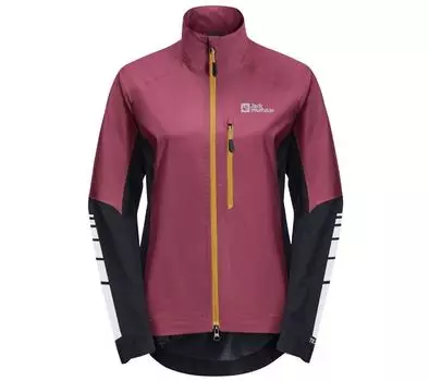 Jack Wolfskin Morobbia 2.5l Jkt W - женский велосипедный дождевик красный 1115561-2198 ОРИГИНАЛ S красный