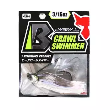 Jackall B Crawl Swimmer 3/16 унции Wakasagin Shad (1212)