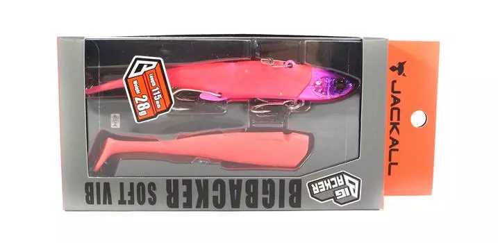 Jackall Big Backer Soft Vib Тонущая Приманка 28 грамм Glow Pink (5891)