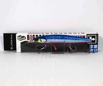 Jackall Big Backer Wangan Minnow 128S-LB Тонущая приманка Синий Розовый (4698)