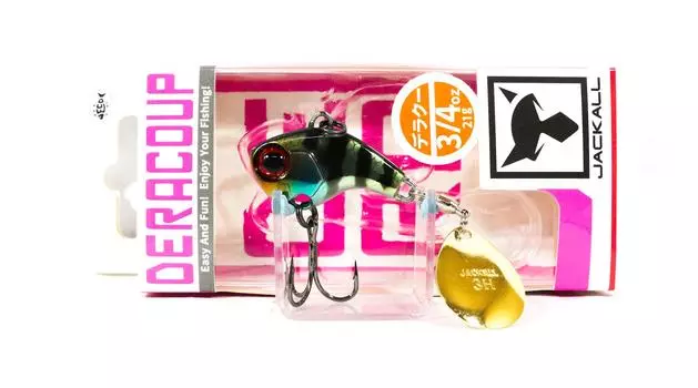 Jackall Deracoup 3/4 oz Spin Tail Тонущая Приманка HL Gold Gill (4895)