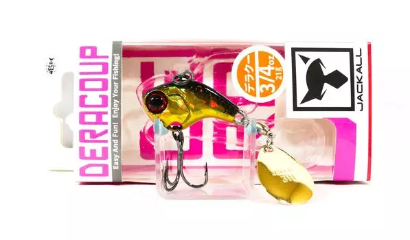 Jackall Deracoup 3/4 унции Spin Tail Тонущая приманка HL Gold Black (4871)