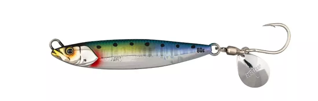 JACKALL Флаг Ловушка Лезвие 80г УФ Волна Holo Сардина/Магма