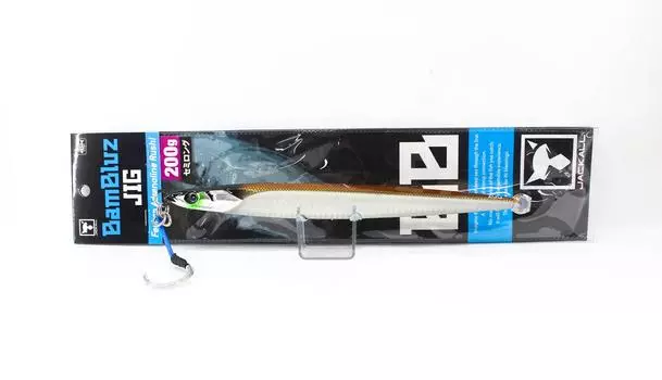 Jackall Metal Jig Bambluz Semi Long 200 грамм Ikanago Плечо Glow (2988)