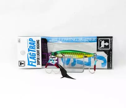 Jackall Metal Jig Flag Trap 40 grams Green Gold Hara Glow (2054)