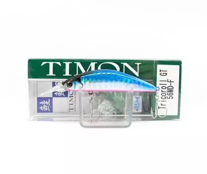 Jackall Плавающая приманка Timon Tricoroll GT 56 MD-F Flash Blueback (9341)