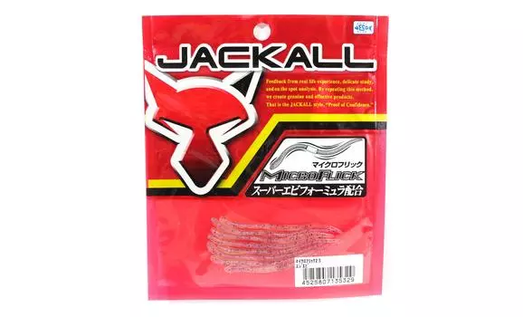 Jackall Soft Lure Micro Flick 2,5 дюйма креветка Суджи (5329)