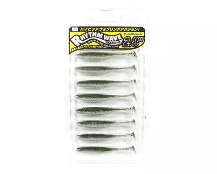 Jackall Soft Lure Rhythm Wave 2,8 дюйма Dark Thunder Silver (1665 г.)