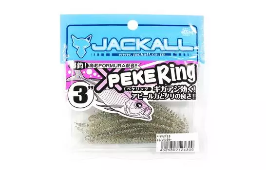 Jackall Soft Lure SW Light Game Peke Ring 3.0 Chirimen Monster (4309)