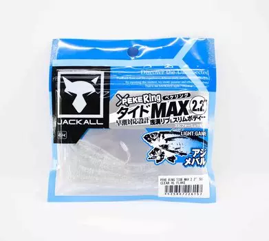 Jackall Soft Lure SW Light Game Peke Ring Tide Max 2.2 Clear HL Flake (6157)