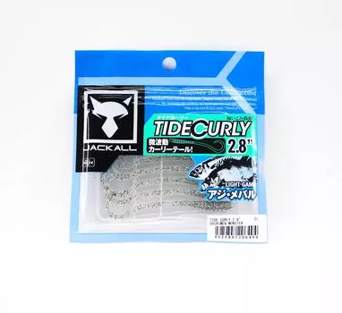 Jackall Soft Lure Tide Curly 2,8 дюйма Chirimen Monster (6494)