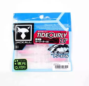 Jackall Soft Lure Tide Curly 2 дюйма Okiami Glow Crush (6425)