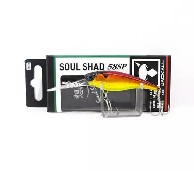 Jackall Soul Shad 58SP Подвесная приманка Babataku Red Gold Laser (7082)