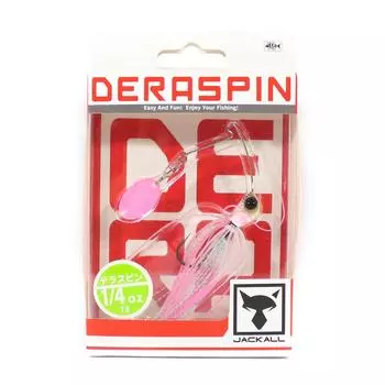 Jackall Spinner Bait Lure Deraspin 1/4 унции Sexy Pink Dip (7213)