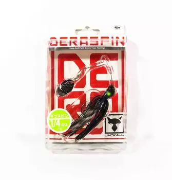 Jackall Spinner Bait Lure Deraspin 1/4 унции Dera Black (8566)