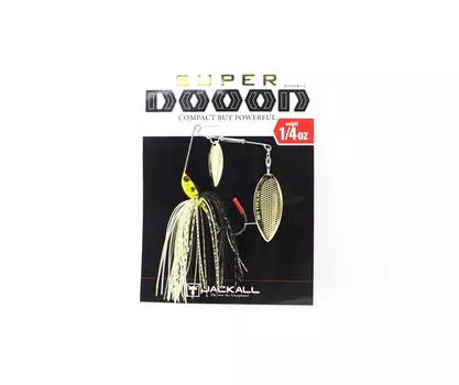 Jackall Spinner Bait Lure Super Dooon 1/4 унции Золотисто-черный (9634)