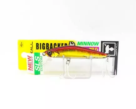 Jackall Тонущая приманка Big Backer Fit Minnow 70 18 граммов, красная и золотая (2158)