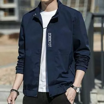 Jacket Jacket Men s Jacket Men s Spring and Autumn Trendy Brand Clothes Men s Clothing Young and Middle-aged Sports and Leisure M
