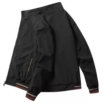 Jacket Men s Autumn and Winter New Double-sided Jacket Men s Fashion Trend Stand Collar Casual Jacket Men s Jacket M