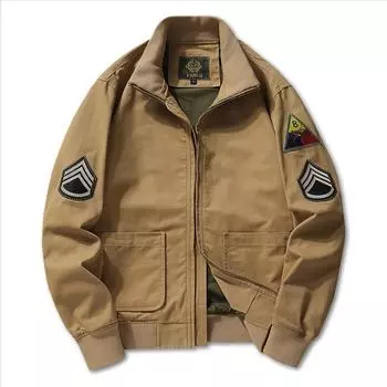 Jacket Men s Spring and Autumn Tooling Thermal Jacket Thickened Casual Cotton Clothes Autumn and Winter Men s M
