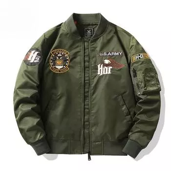 Jacket Men s Spring New Air Force Flying Ni Overcome Heavy Industry Embroidered Baseball Uniform M