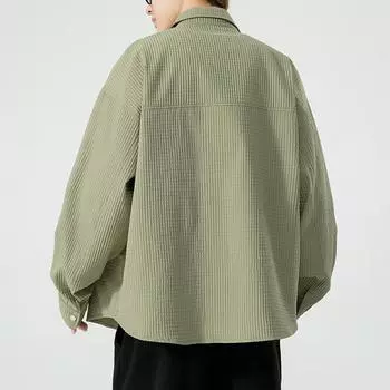 Jackets for Men Spring and Autumn New Trend Men s Versatile Loose Workwear Tops Casual Lapel Jackets for Men M