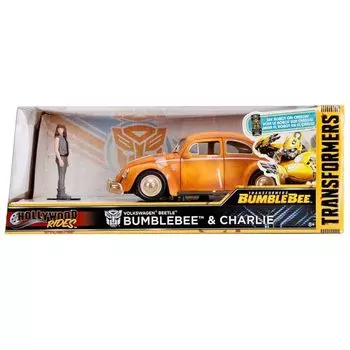 JADA TOYS 1/24 трансформеры шмель ваген жук + фигурка Чарли ТРАНСФОРМЕРЫ Шмель Би с мини-машиной Чарли [товар]