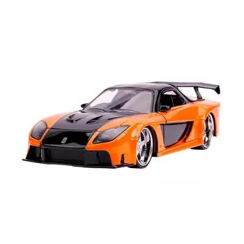 Jada Toys fast and furious series 1/24 F&F mazda RX-7 orange/black (Han) Finished product