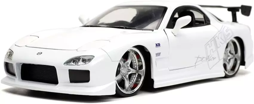 Jada Toys Fast Furious 1992 Mazda Toys для детей и взрослых и 124 RX-7 литой автомобиль,