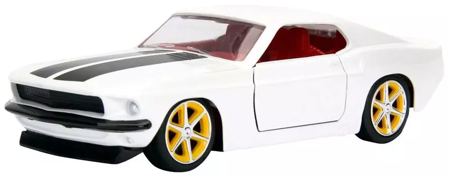 Jada Toys Fast Furious Series Ford Mustang MKI White Завершенный продукт и 1/32 F&F (Римский)