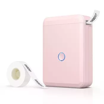 Jadens D110 Label Writer Розовый небольшой перезаряжаемый принтер для наклеек Портативный многофункциональный принтер для этикеток с подключением по Bluetooth Подходит для организации