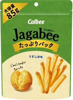 Jagabee Calbee Jagabee Light вкус большая упаковка 85 г x 12 пакетиков Jagabee закуска закуска большая емкость (Джагаби)